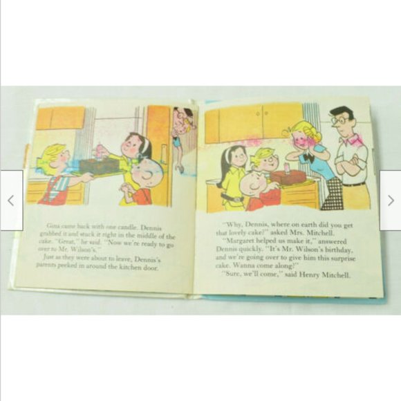 Dennis the Menace Takes the Cake Golden Tell-a-Tale Hardcover Story Book 1987 - Picture 2 of 5